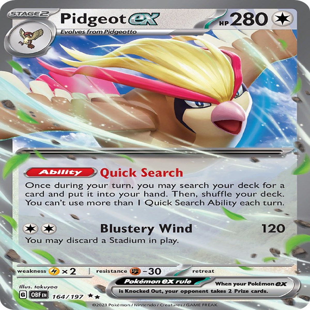 Pidgeot ex OBF - 164197