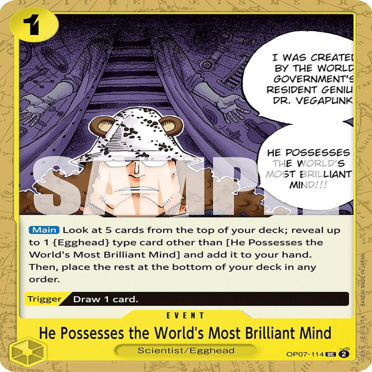 He Possesses the Worlds Most Brilliant Mind OP07 - OP07-114