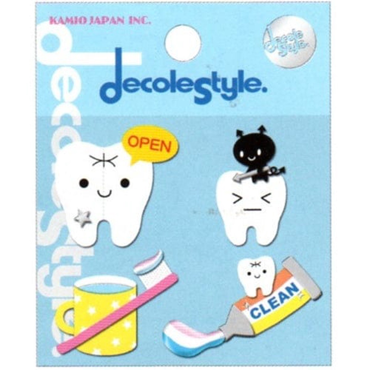 Kamio Decole Style Scrapbooking Stickers Dental Teeth