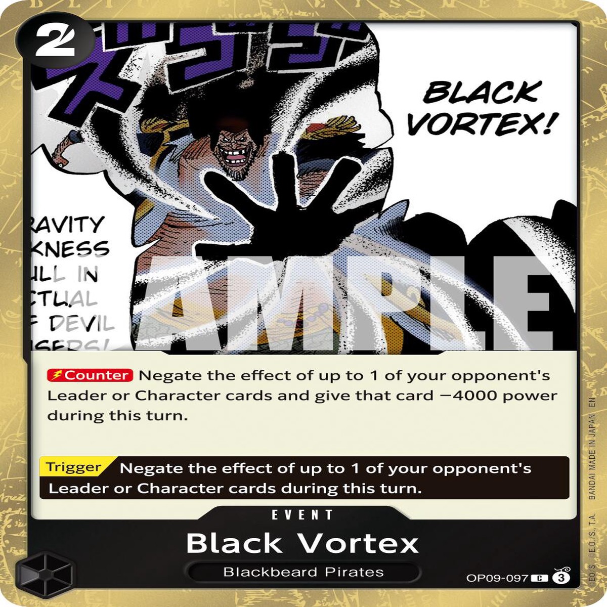 Black Vortex (Pirate Foil) PRB-02 - OP09-097
