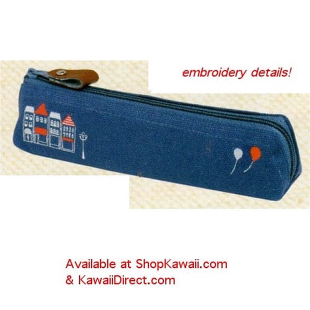 Kamio Romantique Soleil Canvas Pen Pouch Blue