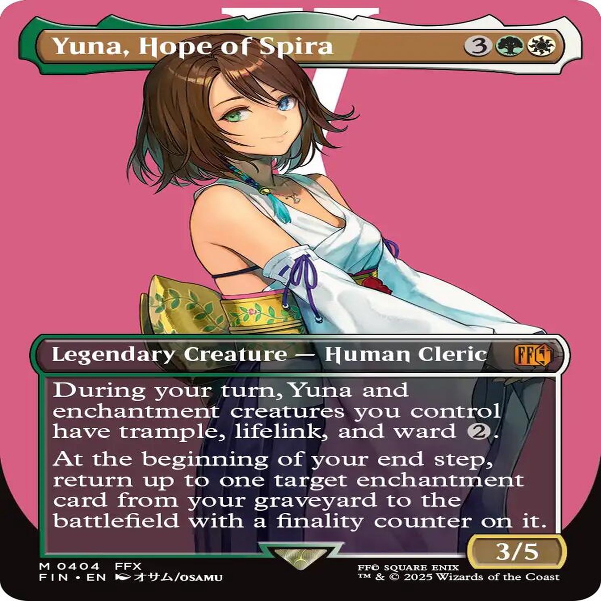Yuna Hope of Spira (Borderless) FIN - 404