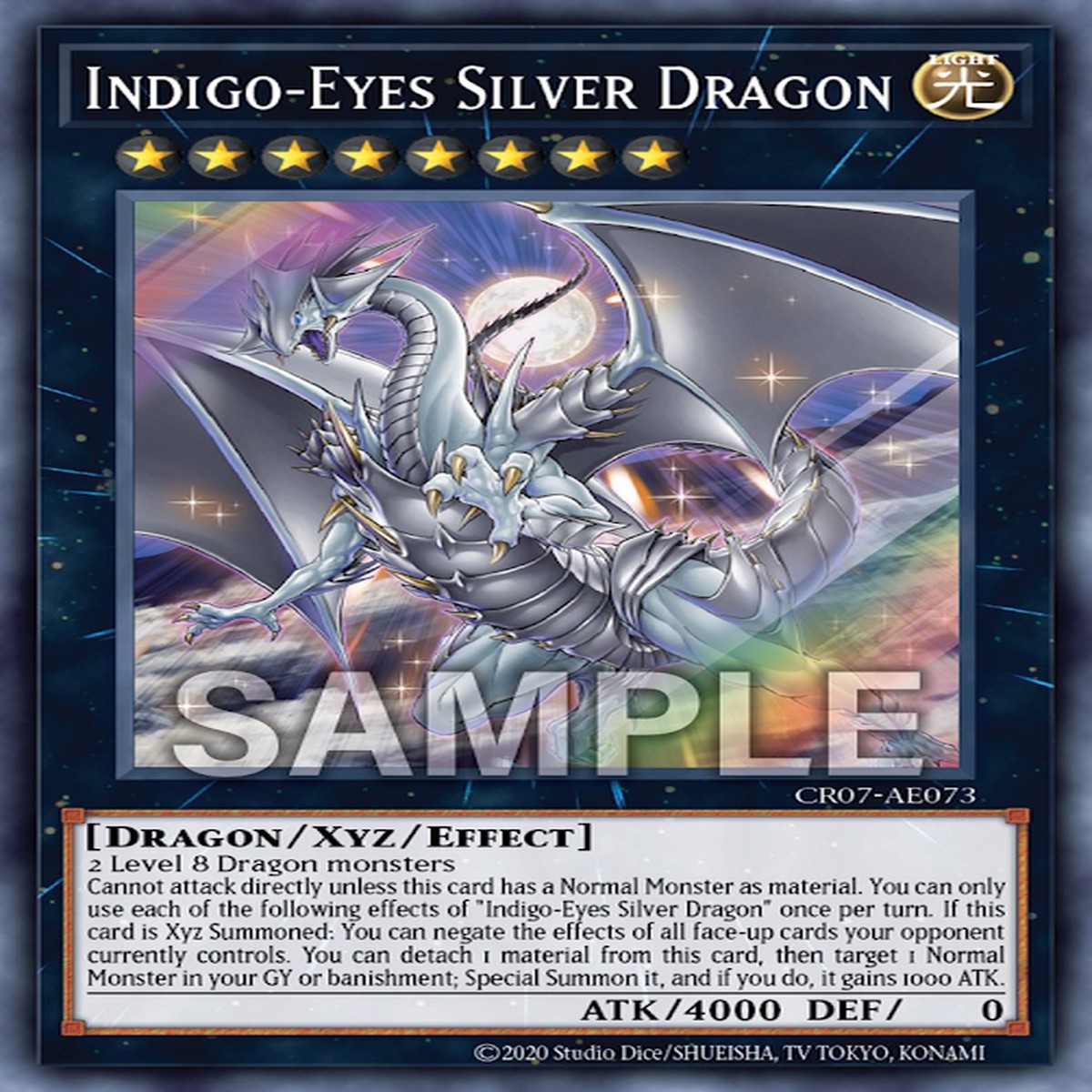 Indigo-Eyes Silver Dragon