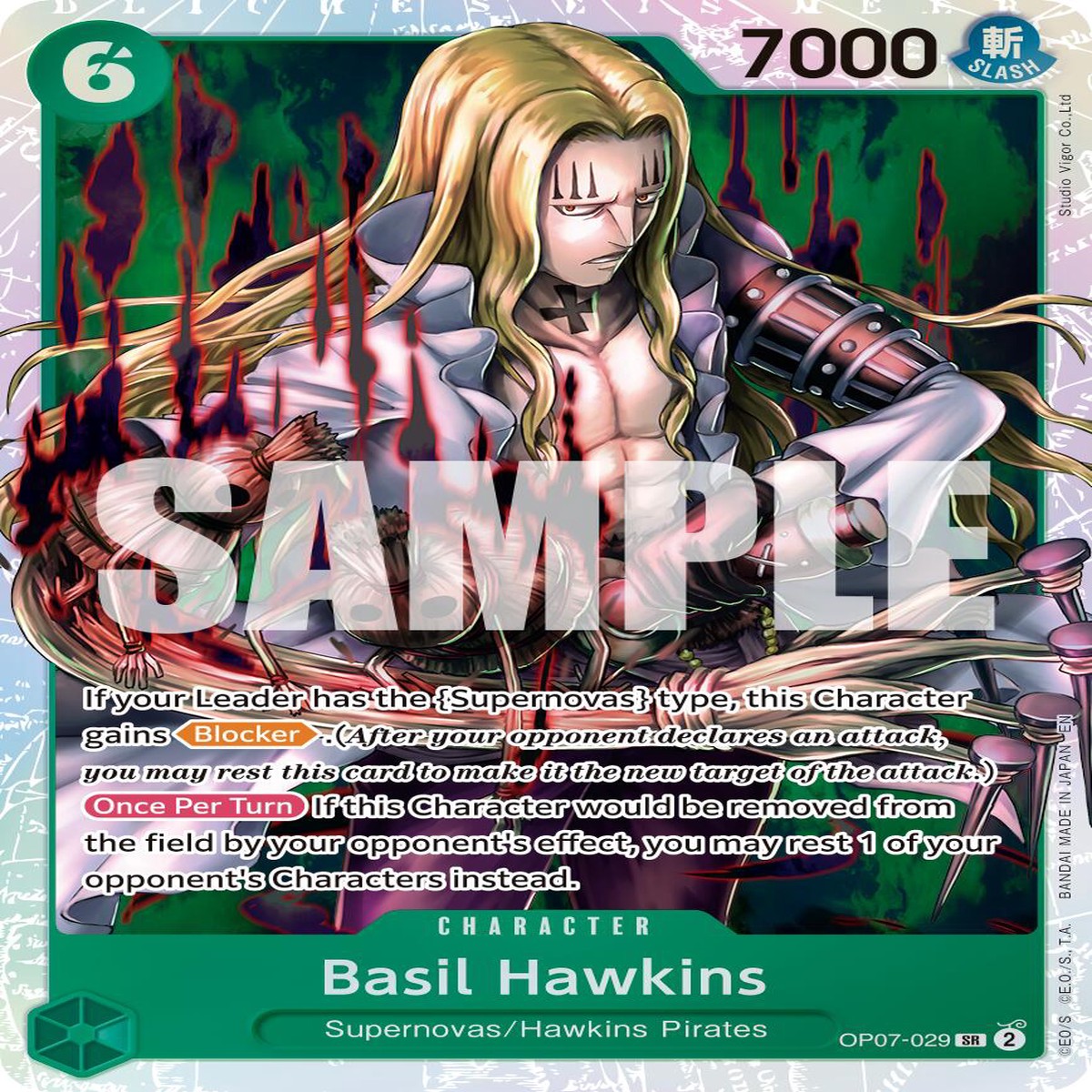 Basil Hawkins - OP07-029 (Reprint) PRB-02 - OP07-029