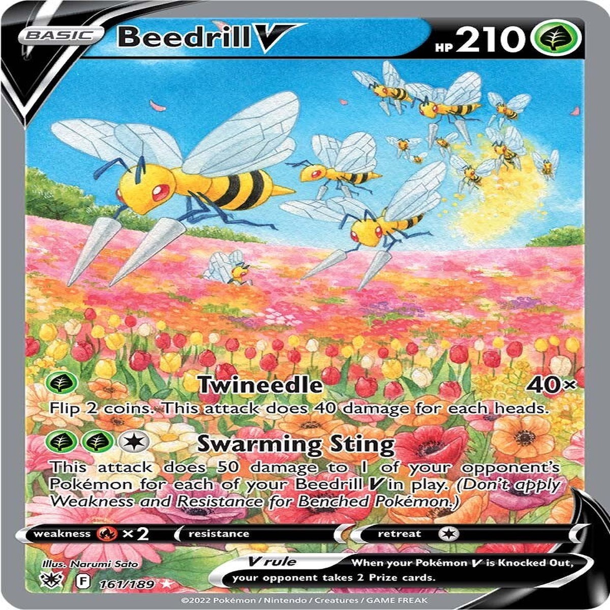 Beedrill V (Alternate Full Art) SWSH10 - 161189