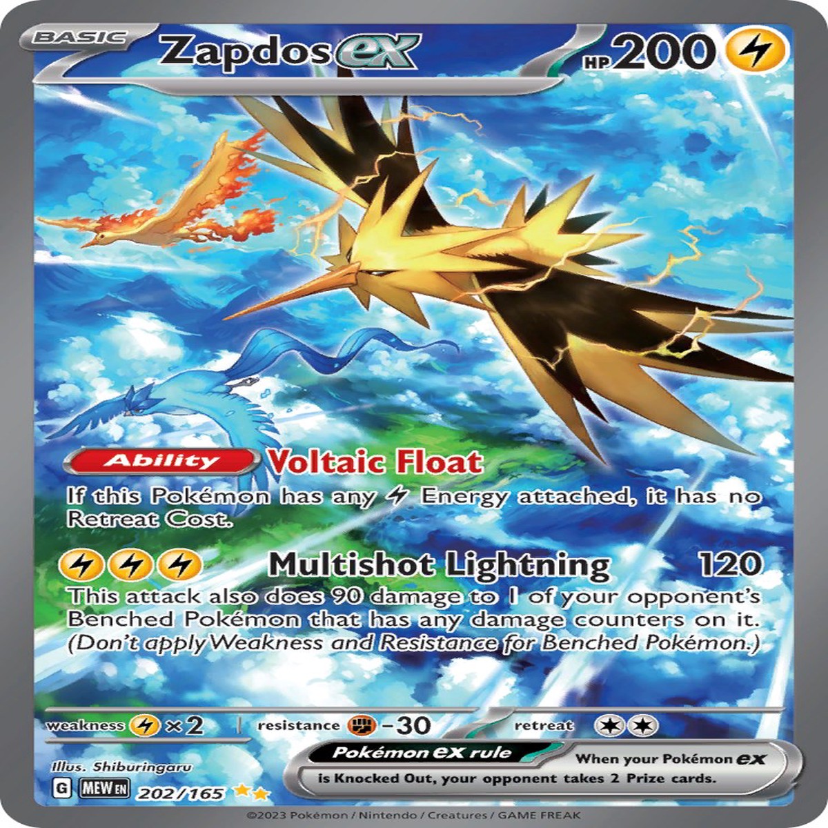 Zapdos ex - 202165 MEW - 202165