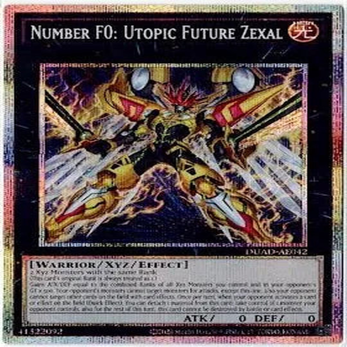 FNo0 ZEXALFNo0 Number F0 Utopic Future Zexal