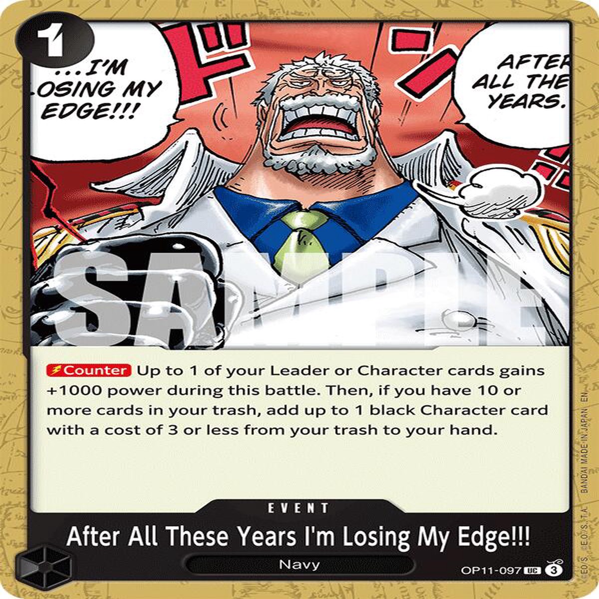 After All These Years Im Losing My Edge OP11 - OP11-097