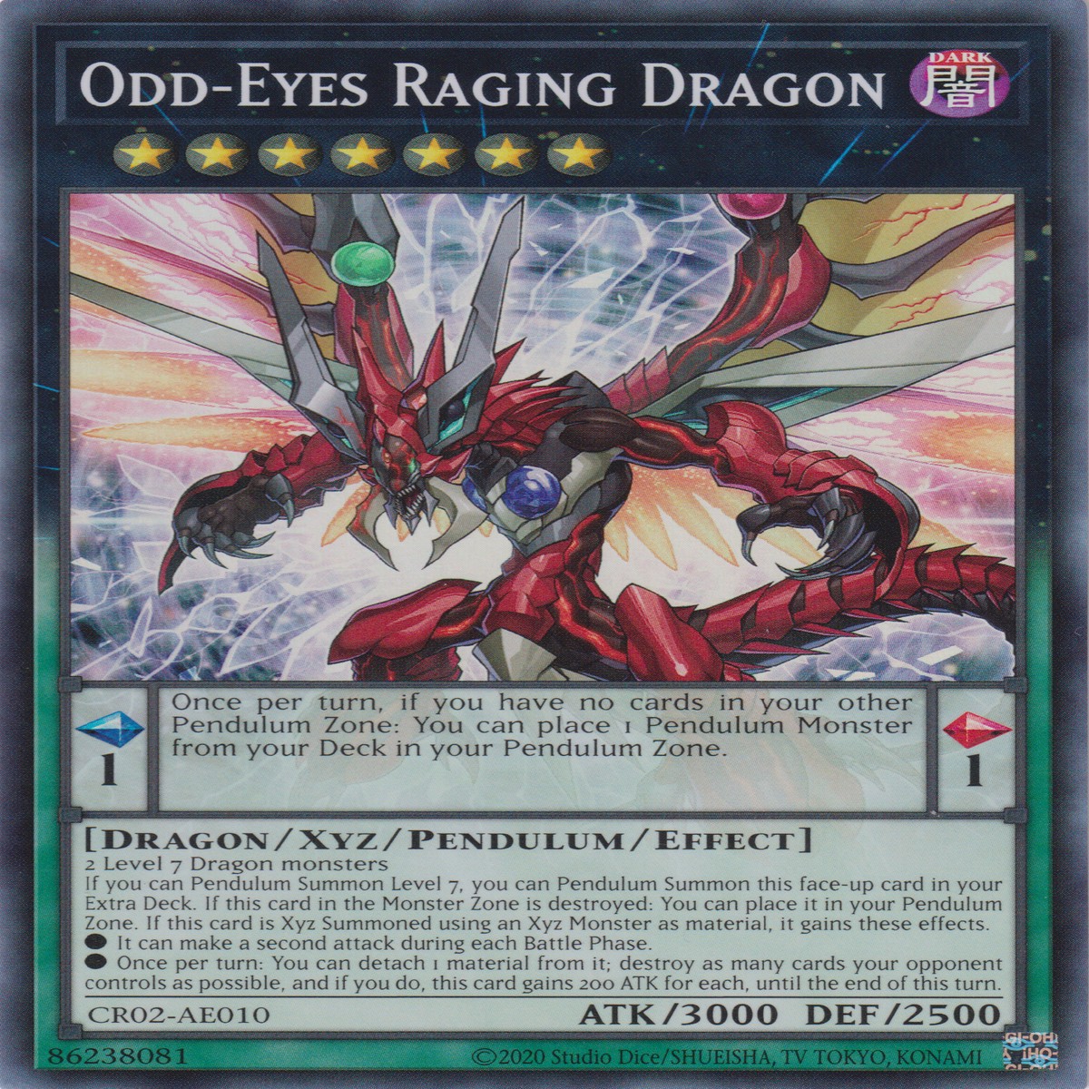 Odd-Eyes Raging Dragon