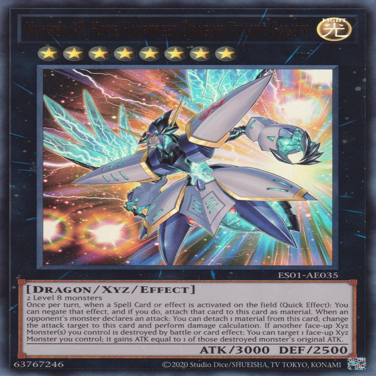 NO38 NO38 NUMBER 38 HOPE HARBINGER DRAGON TITANIC GALAXY