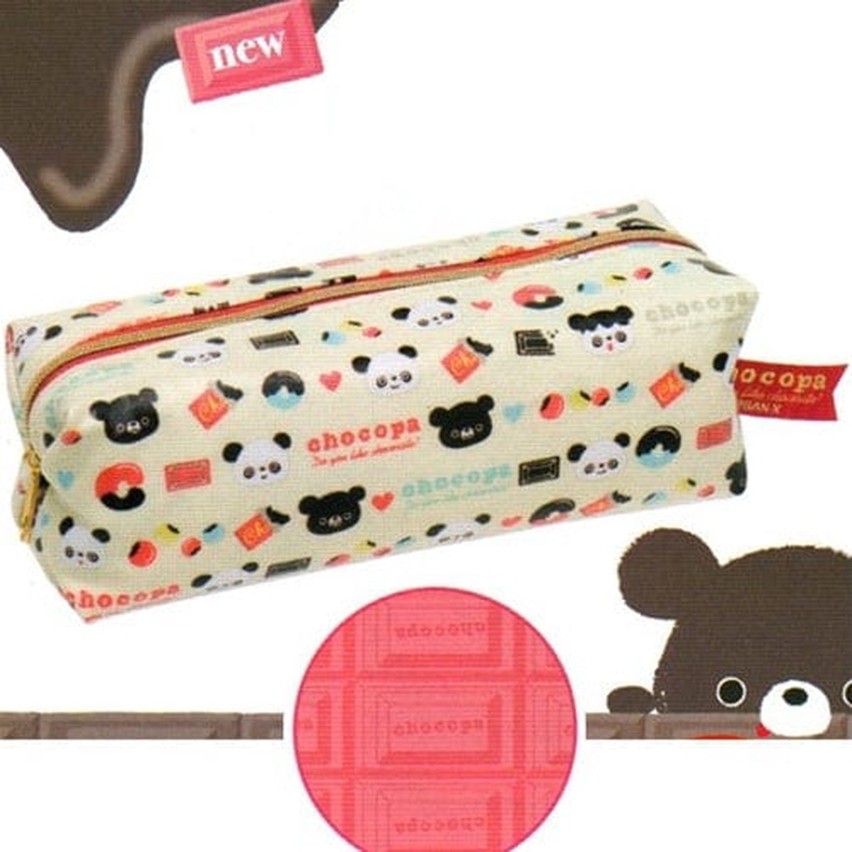 San-X Chocopa Panda 7 Pen Makeup Pouch