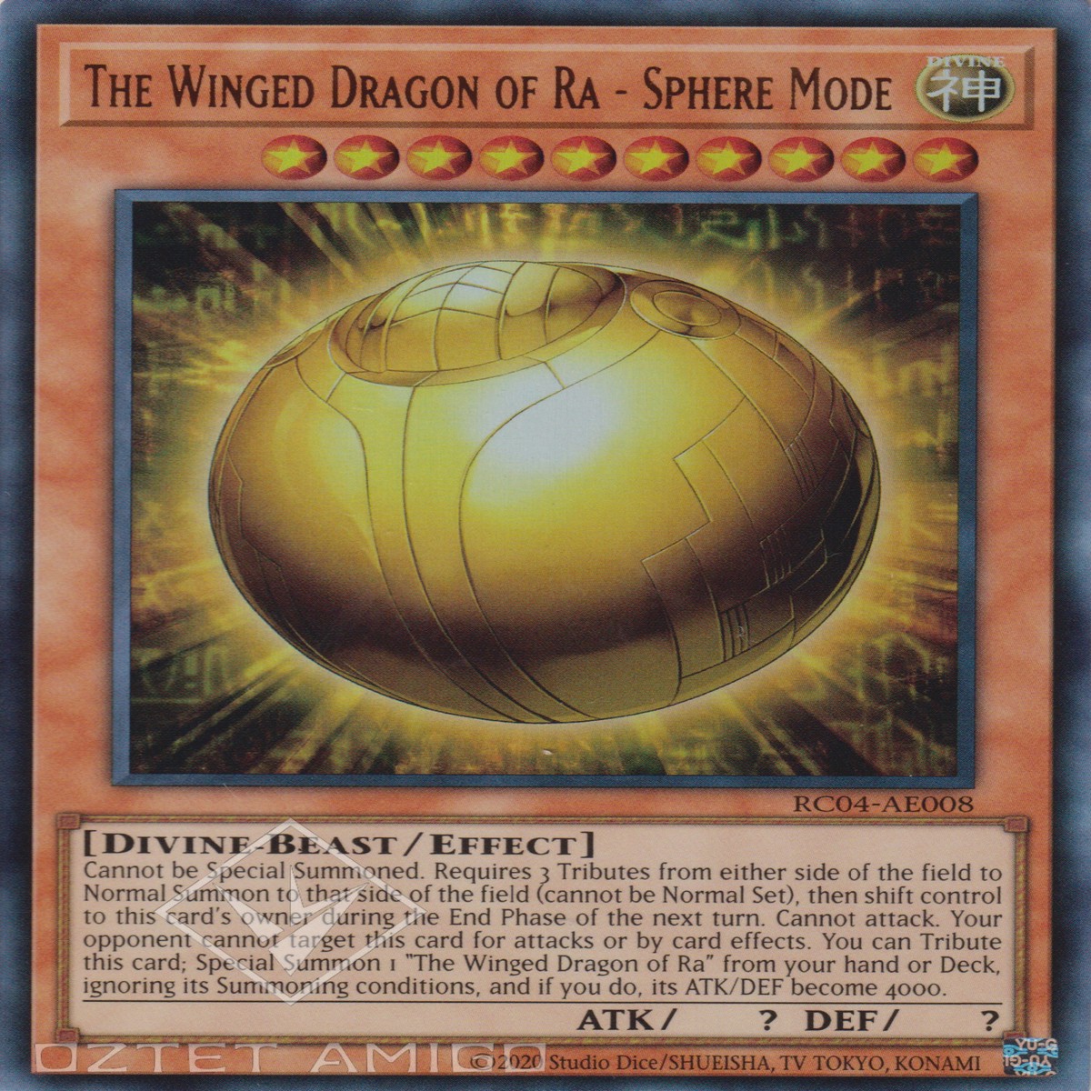 - - The Winged Dragon of Ra - Sphere Mode