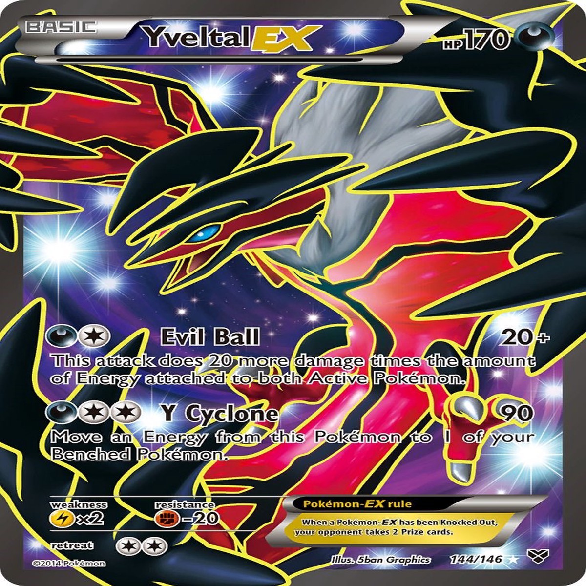 Yveltal EX (144 Full Art) XY - 144146