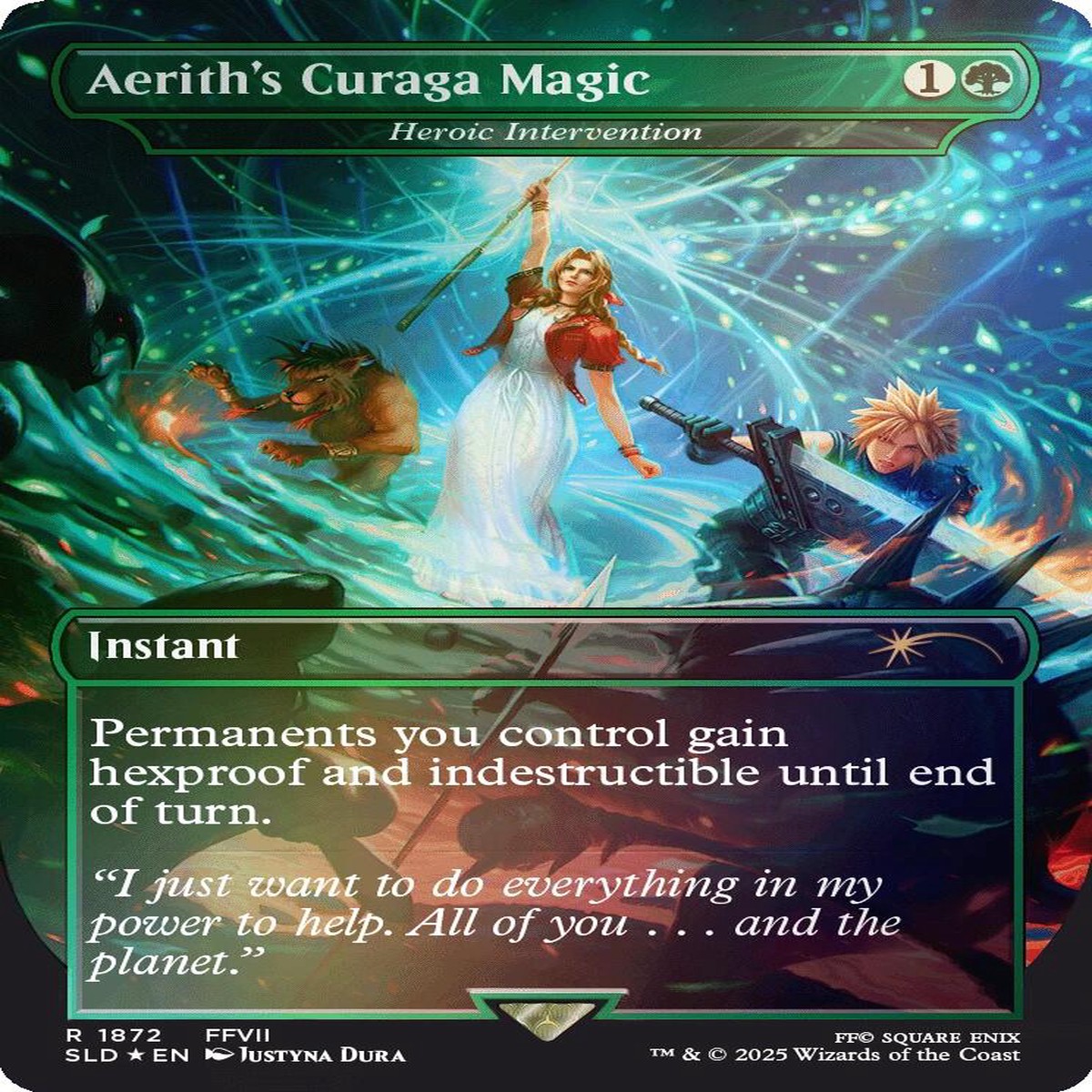 Aeriths Curaga Magic - Heroic Intervention (Rainbow Foil) SLD - 1872