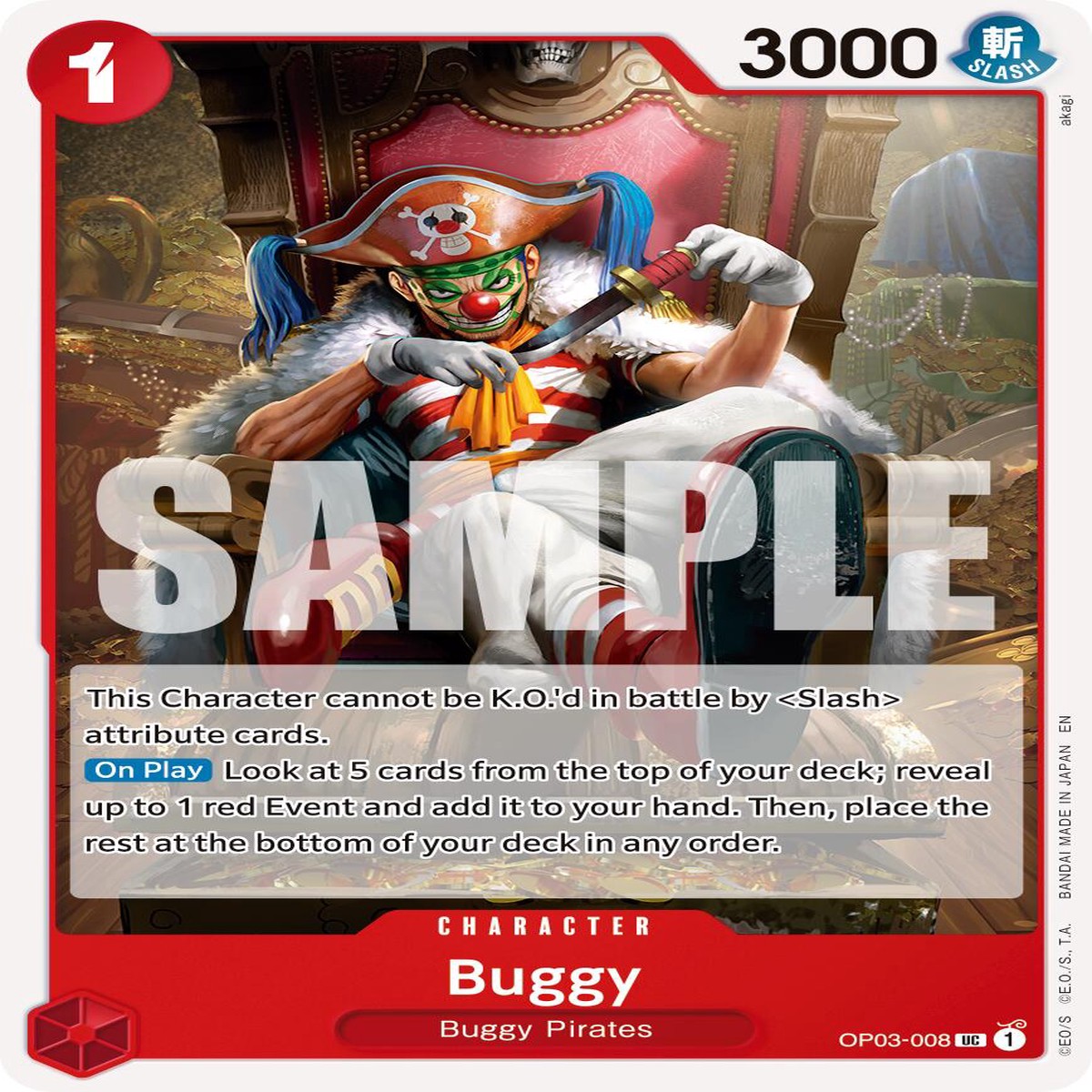 Buggy - OP03-008 (Reprint) PRB-02 - OP03-008