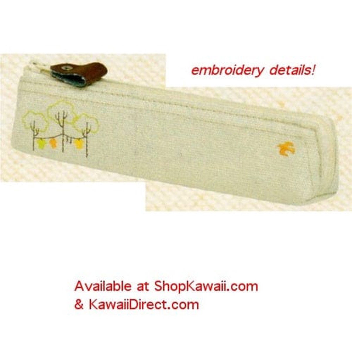 Kamio Romantique Soleil Canvas Pen Pouch Natural