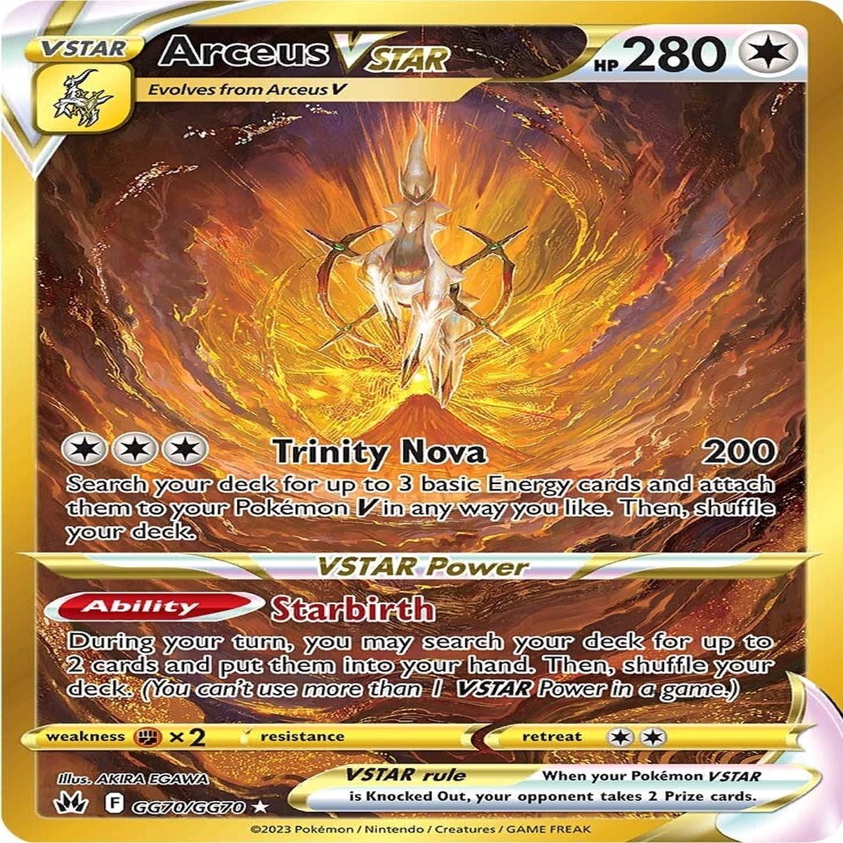 Arceus VSTAR (Secret) CRZGG - GG70GG70