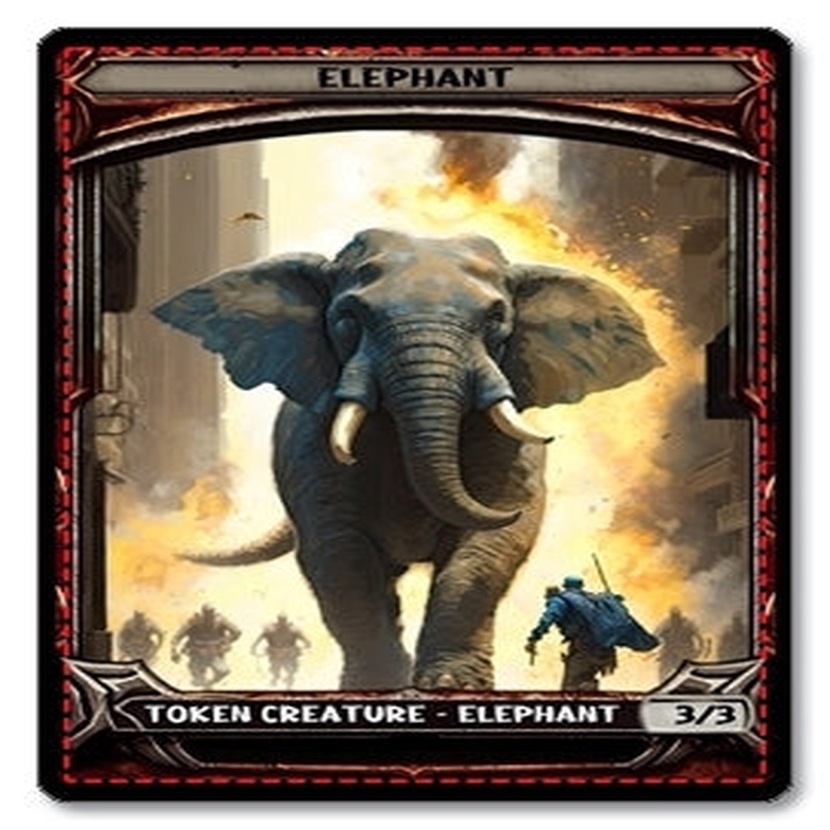 Elephant Token 33 - E4 Custom Foil Token