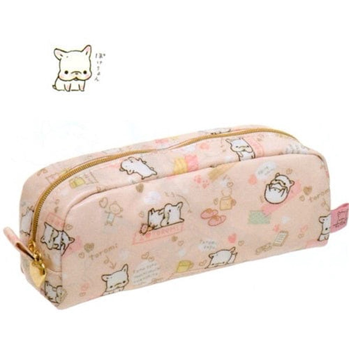 San-X Toromi French Bulldog Puppy 72 Pen Pouch