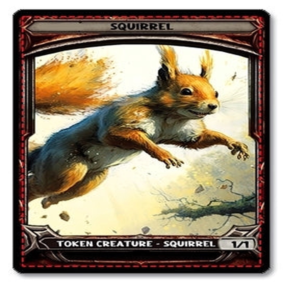 Squirrel Token 11 - E4 Custom Foil Token