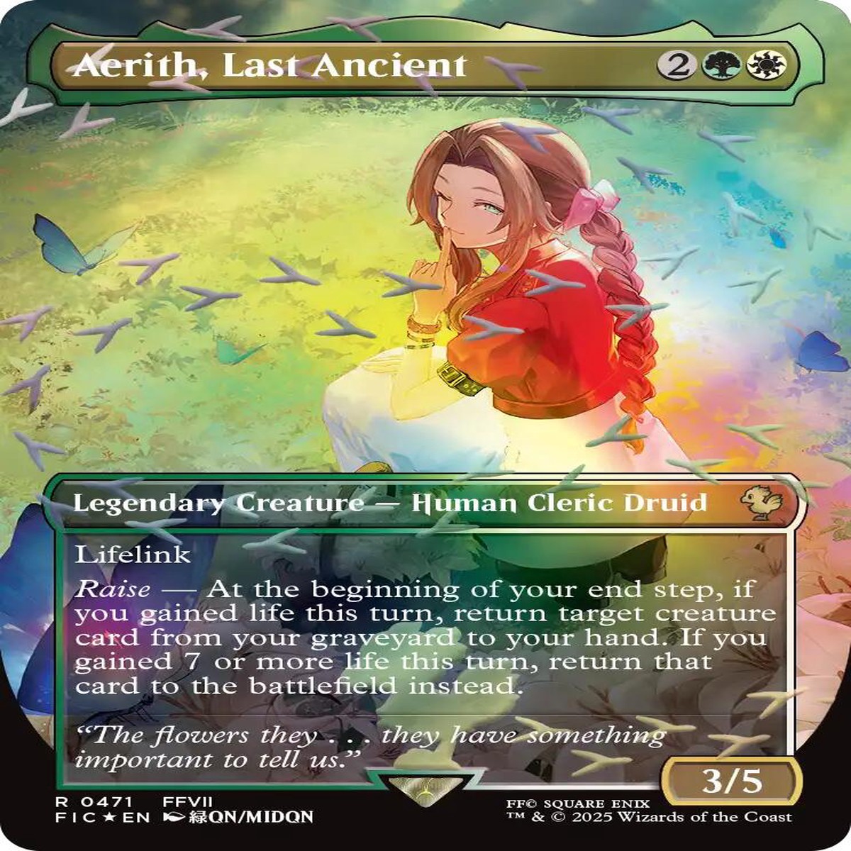 Aerith Last Ancient (Borderless) (Chocobo Track Foil) FIC - 471