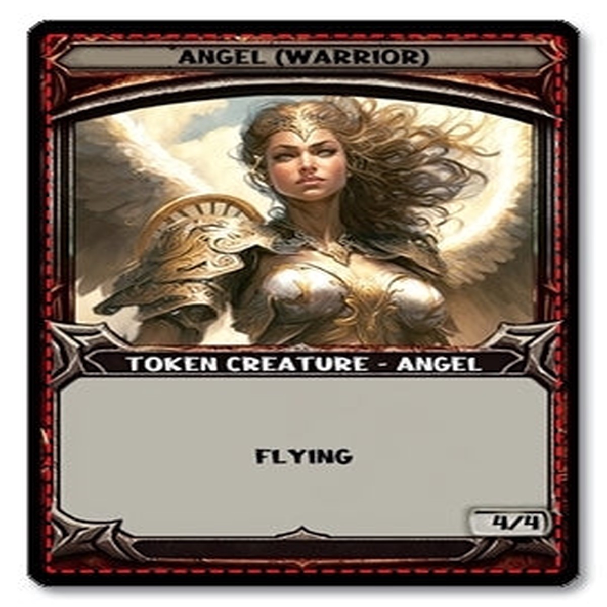 Angel Warrior Token 44 Flying - E4 Custom Foil Token