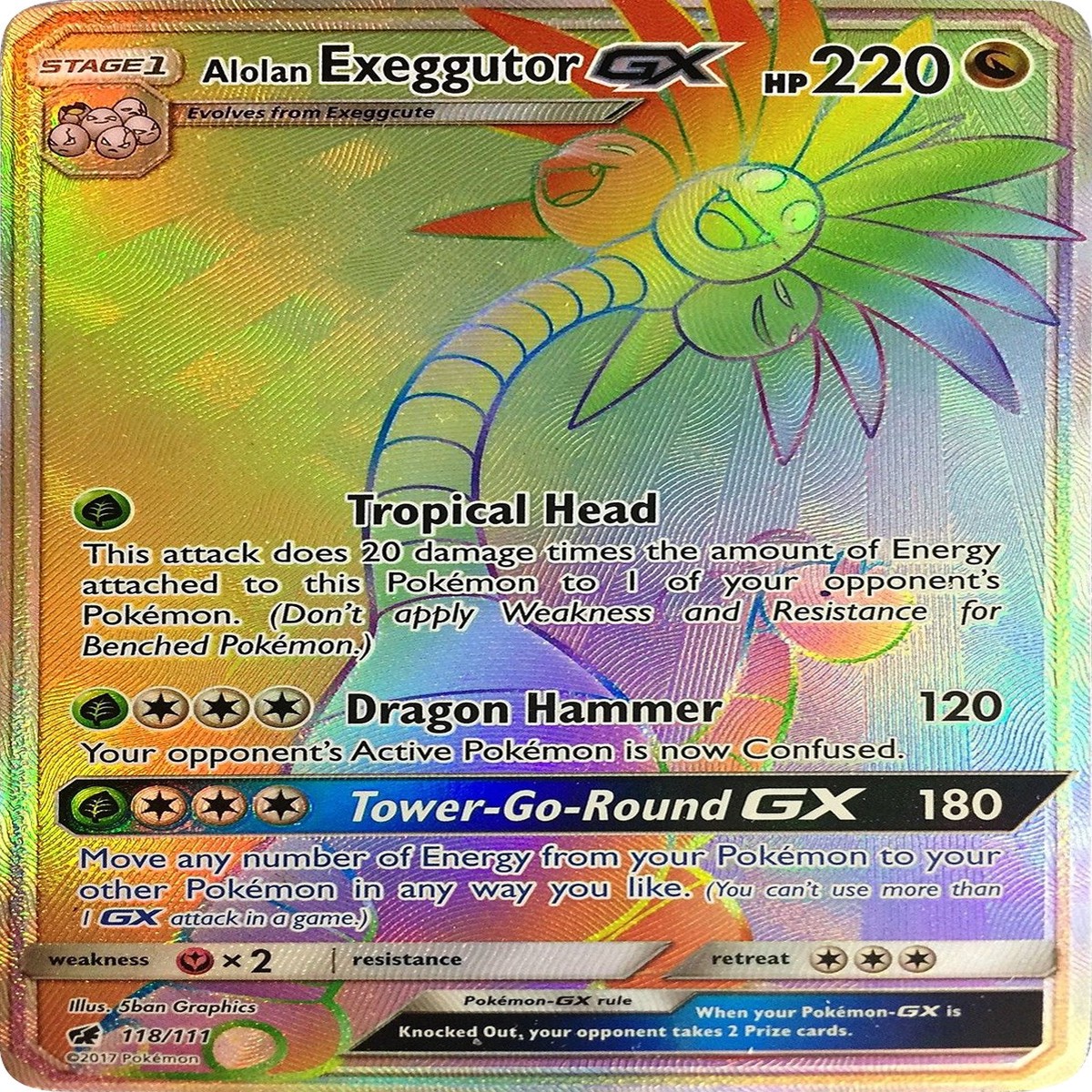 Alolan Exeggutor GX (Secret) SM04 - 118111