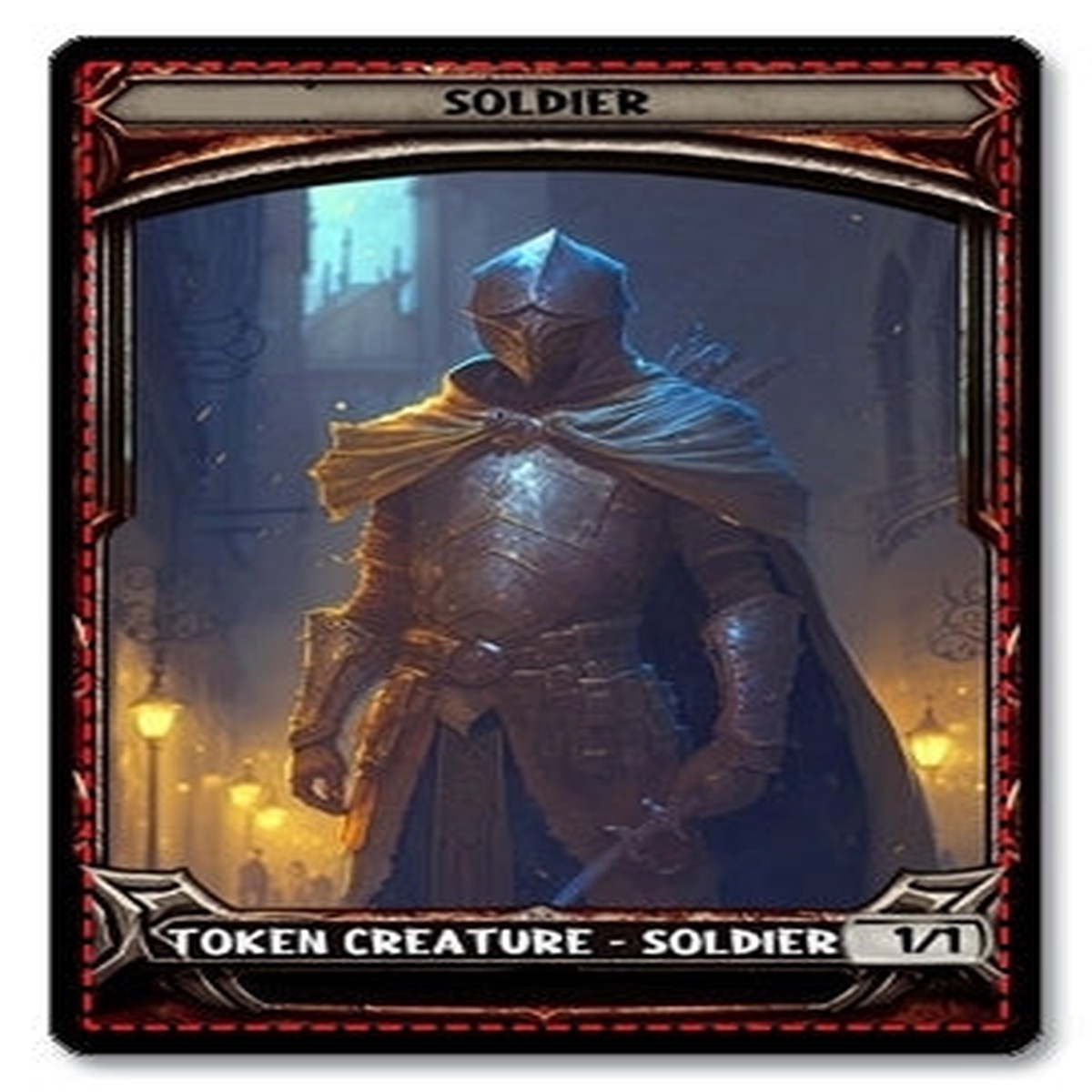 Soldier Token 11 - E4 Custom Foil Token