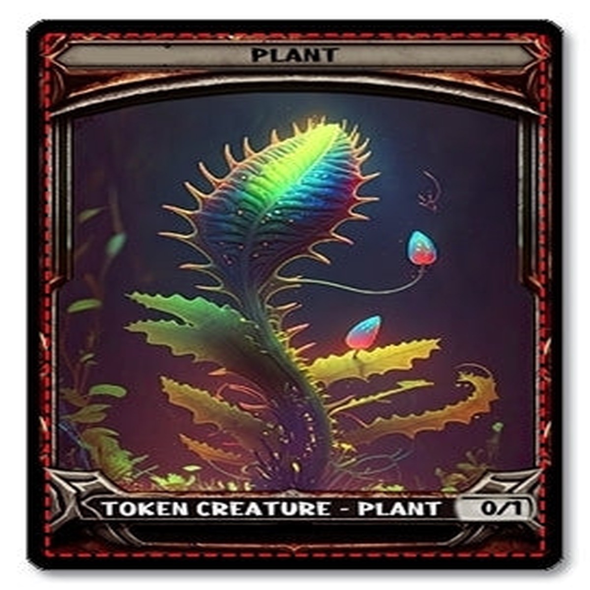 Plant Token 01 - E4 Custom Foil Token