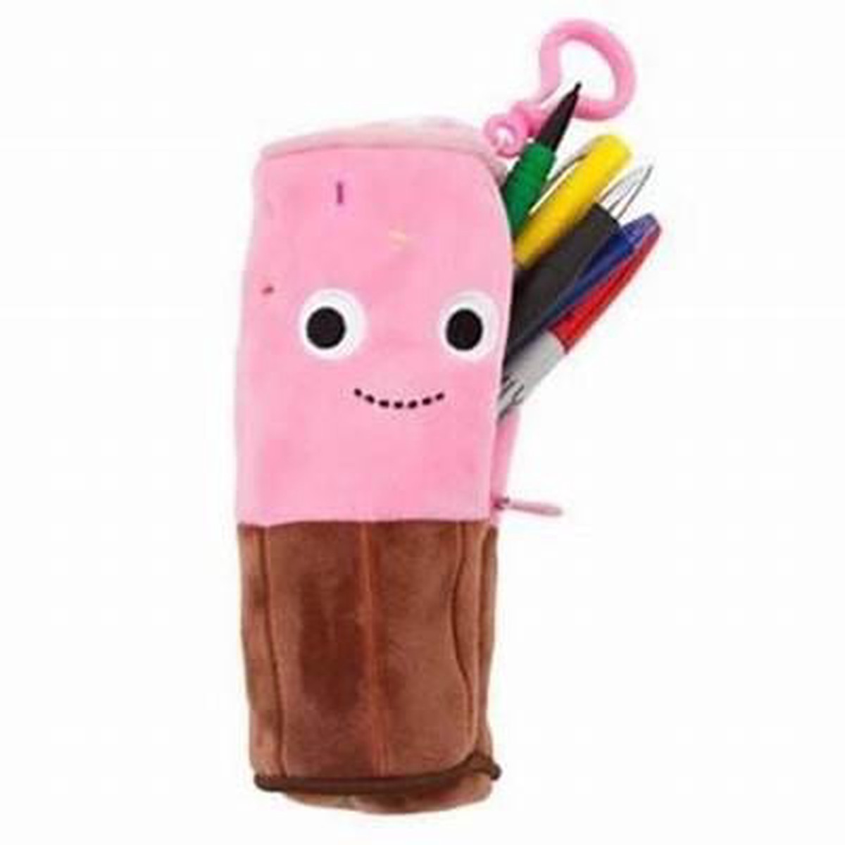 Yummy World Sprinkles Cupcake Plushie Pencil Case with Clip