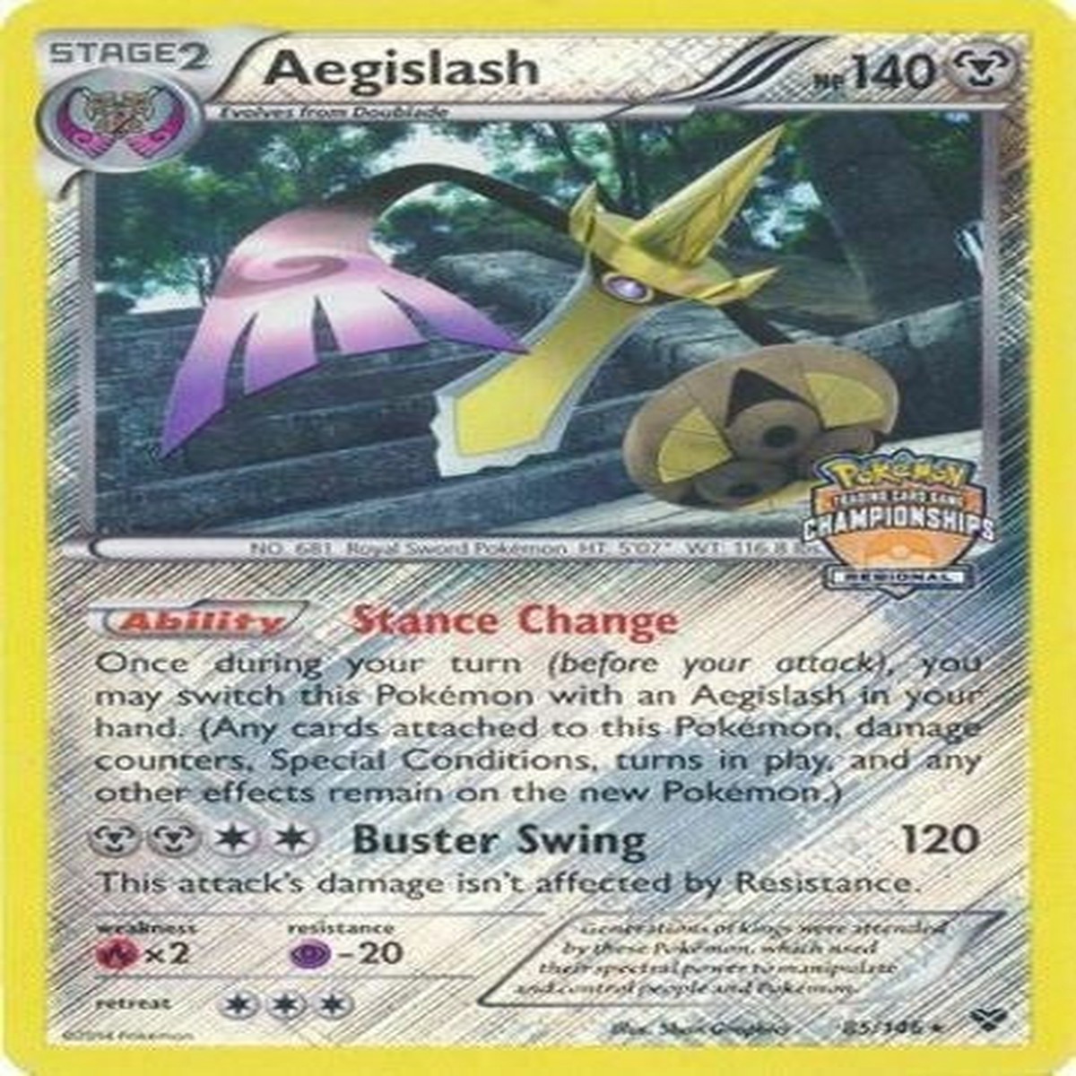 Aegislash - 85146 (Regional Championships) PR - 085146