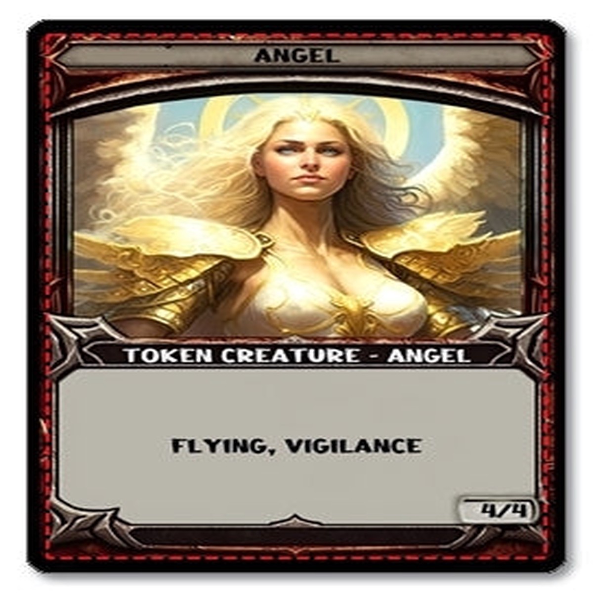 Angel Token 44 Flying Vigilance - E4 Custom Foil Token