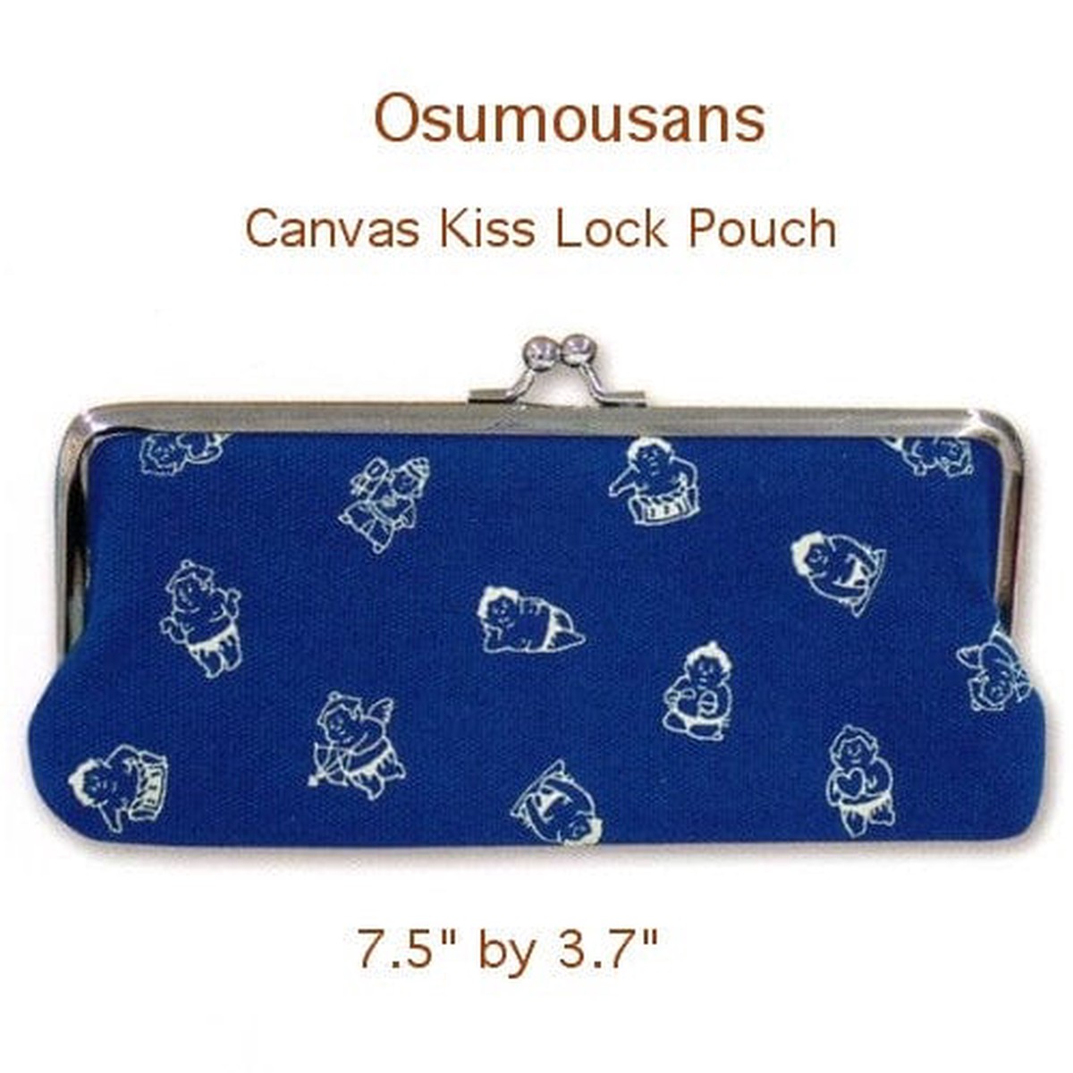 Mind Wave Osumou Sans Kiss Lock Pouch Blue