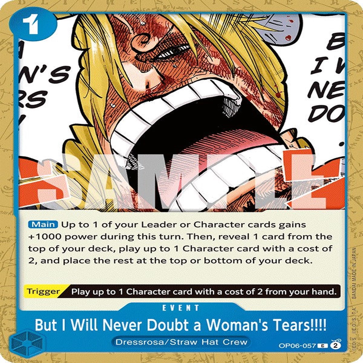 But I Will Never Doubt a Womans Tears OP06 - OP06-057